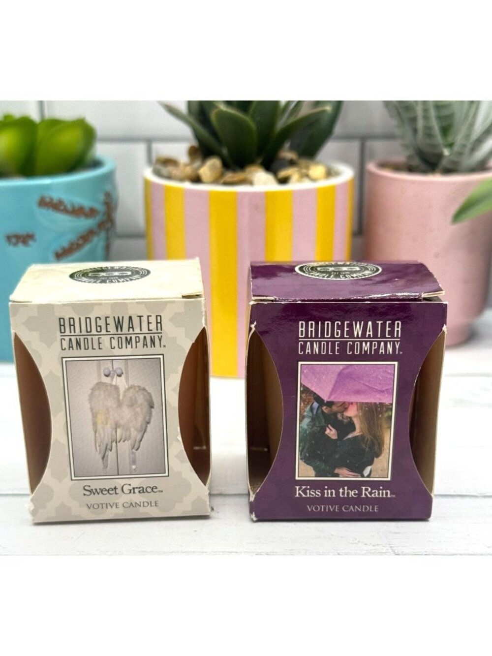 Bridgewater Candle Company Sweet Grace & Kiss In The Rain Votive Candles